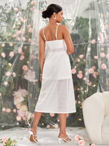 Chiquease 2pcs/Set Long Lace Camisole Tops - White - View 2