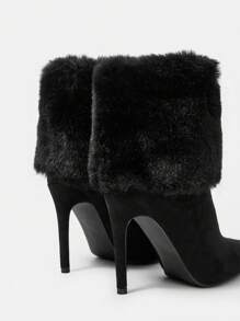 MOTF PREMIUM WOMEN'S SPLICED HIGH HEEL ANKLE BOOTS