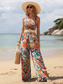 SHEIN VCAY Summer Women Jumpsuits - Multicolor - View 5