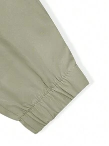 Manfinity Homme Herrjoggingbyxor med påsydda fickor och elastiska muddar, höst