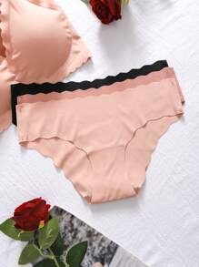 3 Seamless Comfortable Bra And Panties Sets