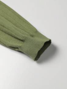 Manfinity Homme Men's V-Neck Long Sleeve Cardigan - Cadet Blue - View 7