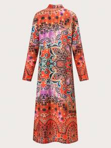 SHEIN LUNE Họa tiết Ngẫu nhiên Của phụ nữ Đầm - Nhiều màu - Xem 2