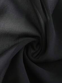 Chiffon Cardigan Tie Women's Solid Color Front Knot Shirt Summer Vacation Cover Up Beach Outfits Spring Casual Blouse Lightweight Short Shawl Top - Black - View 4