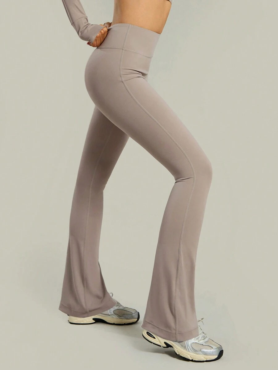 Musera Sport 塑形高腰运动喇叭紧身裤健身瑜伽裤夏季健身房冬季 - 灰色 - 查看 1