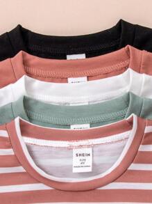 SHEIN Camiseta lisa para menino jovem