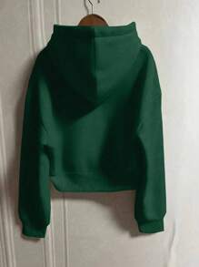 INAWLY Women's Zip Up Drawstring Hoodie,Long Sleeve Tops Graduation,Back To School,Graduation,Teacher For Women,Back To School Fall Sweatshirt - Green - View 2