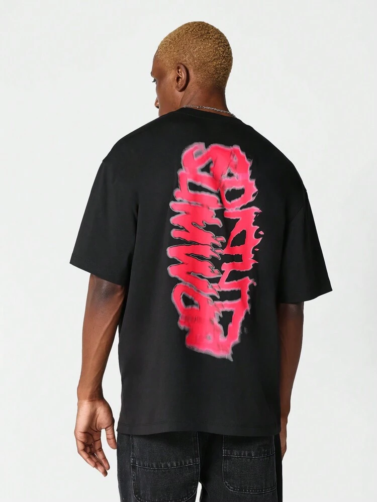 Tee With Front And Back Print