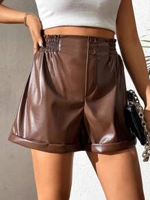 Calvaya Women's Elastic Waistband Loose Fit Shorts