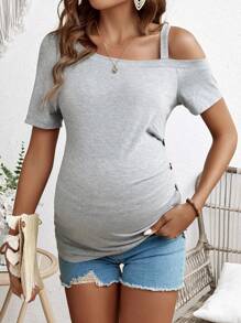 SHEIN Moederschap Vakantie T-shirts Voor Zwangere vrouwen