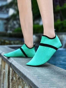 轻便透气网底儿童沙滩/瑜伽/游泳鞋，夏季款 - 綠色 - 查看 1