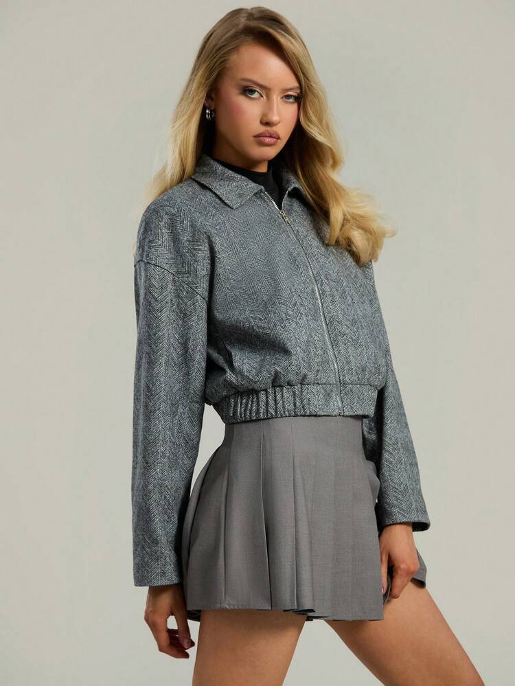 Zipper Long Sleeve Jacket