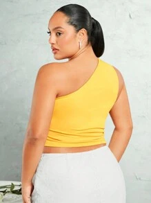 SHEIN BAE Yellow Top Spring Break Cheap Clothes Summer Clothes Summer Tops Halter Top Women Tank Tops - Yellow - View 3