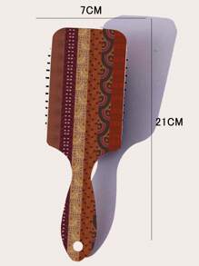 ROMWE Fairycore Elf Inspired Floral Striped Comb - Multicolor - View 3