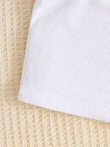 SHEIN 2入組年輕女孩優雅馬甲和漸變外套,設有細肩帶上衣和鬆懈褲子,適用於派對和夏季場合 - 彩色 - 查看 8