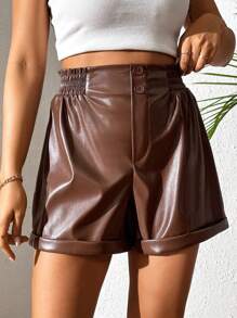 Calvaya Women's Elastic Waistband Loose Fit Shorts