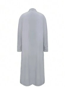 Plus Size Women's Longline Shirt - Grey - View 2