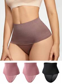 3 st./set Vrouwen Hoge taille Shapewear In Stevige Kleuring
