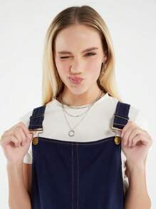 Forever 21 Women's Suspender Dress - Blue - View 5