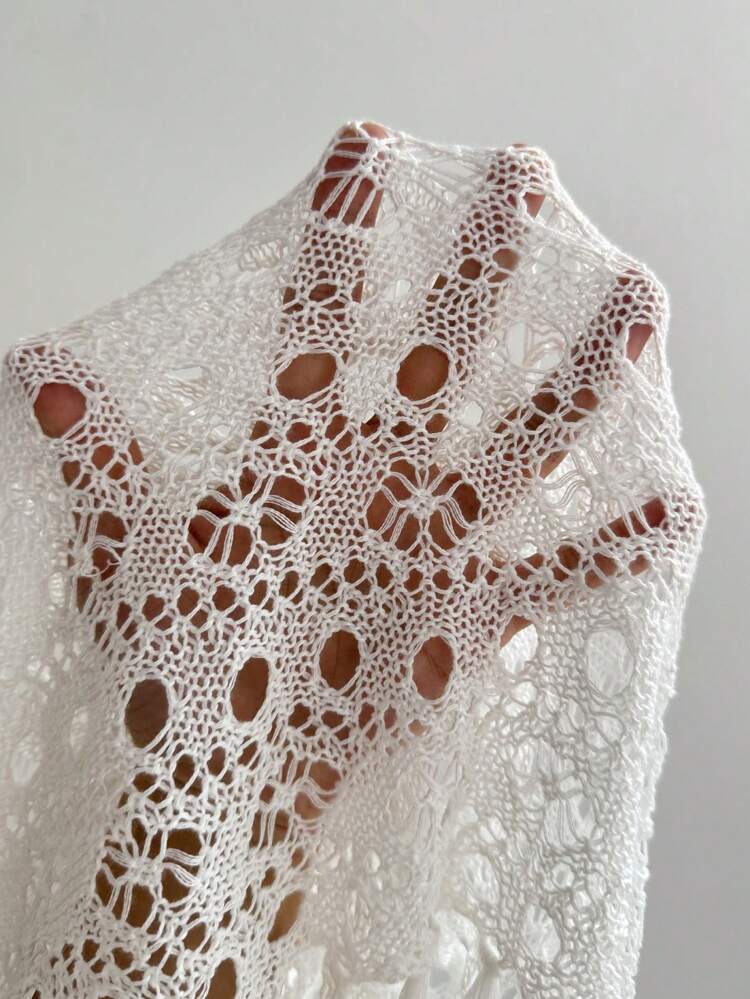 Women's Hollow Out Cover Up Skirt, For Summer, Beach, Vacation