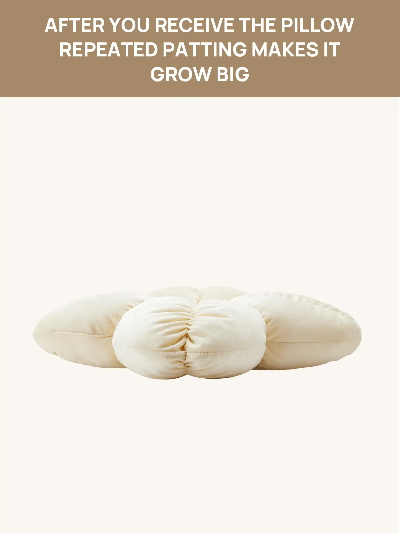 1個花型蓬鬆超柔褶皺天鵝絨抱枕,裝飾性抱枕,創意可愛的房間裝飾坐墊 - 黃色 - 查看 4