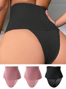 3 st./set Vrouwen Hoge taille Shapewear In Stevige Kleuring