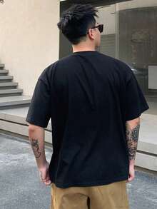 DAZY Men's Summer T-Shirt With Letter Print