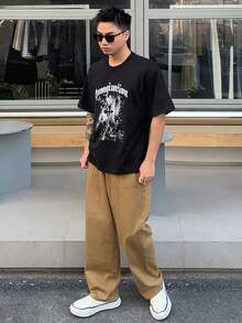 DAZY Men's Summer T-Shirt With Letter Print