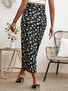 SHEIN Maternity Women's Active Vacation High Waisted Bodycon Skirt
