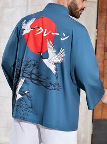 Manfinity Homme Camisa Estampada Con Estampado De Talla Grande Para Hombre - Multicolor - Ver 3