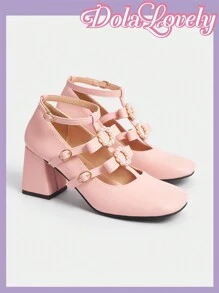 Dola Lovely Faux Pearl Embellished Bow Knot Women's High Heel Pumps