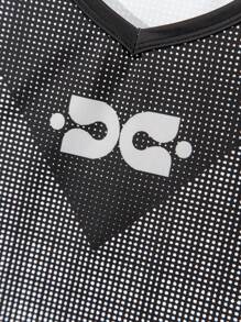 SHEIN Teen Boy's Geometric Gradient Print Sports Tank Top - Multicolor - View 7