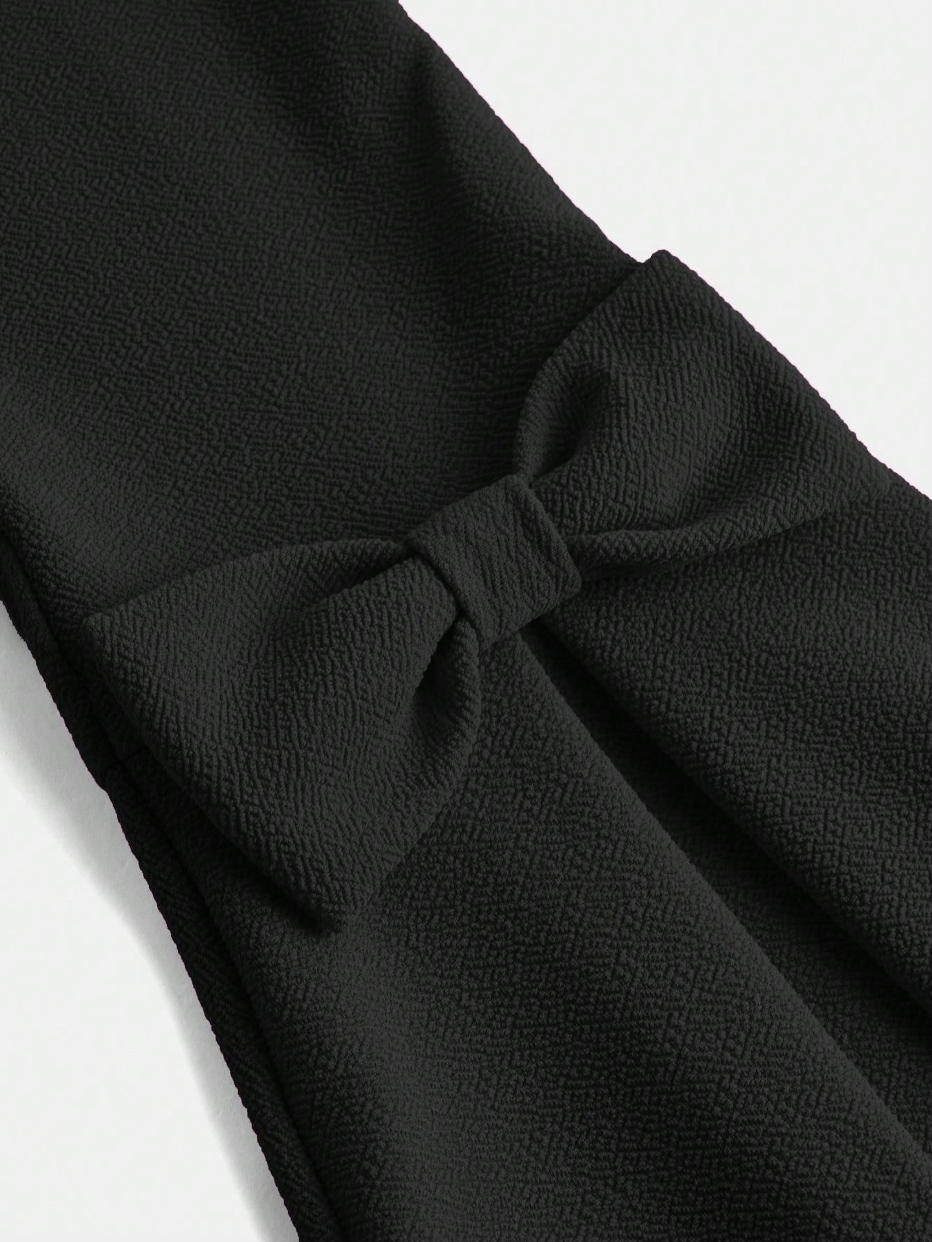 SHEIN Girlism بنطلون واسع منفرد اللون مع تفاصيل في...