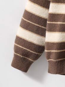 Cárdigan De Punto A Rayas Para Niño De Preadolescente Con Frente Abierto - Multicolor - Ver 5