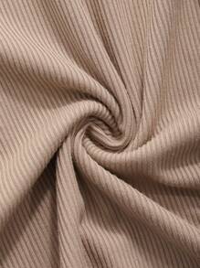 DAZY Áo thun nữ tay dài ôm vừa vặn, chất liệu mỏng, thời trang thu đông cho nữ - Màu Khaki - Xem 7