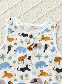 Bebé Niño Dibujos Animados Animal Impreso - Multicolor - Ver 5