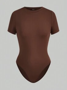 SHEIN Essnce 3入組彩色女士短袖連身衣 - 彩色 - 查看 10