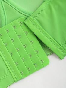 SHEIN Unity Women's Floral Embroidery Decorated Camisole Top - Green - View 6