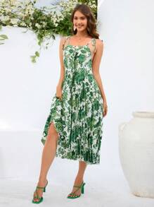 Aveloria Random Printed Sleeveless Women's Dress - Multicolor - View 1