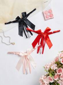 Ladies' Sexy Lingerie Set With Bow Decoration - Multicolor - View 1