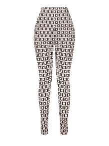 EMERY ROSE Kích thước lớn Giường đôi In Xà cạp - Màu be - Xem 1