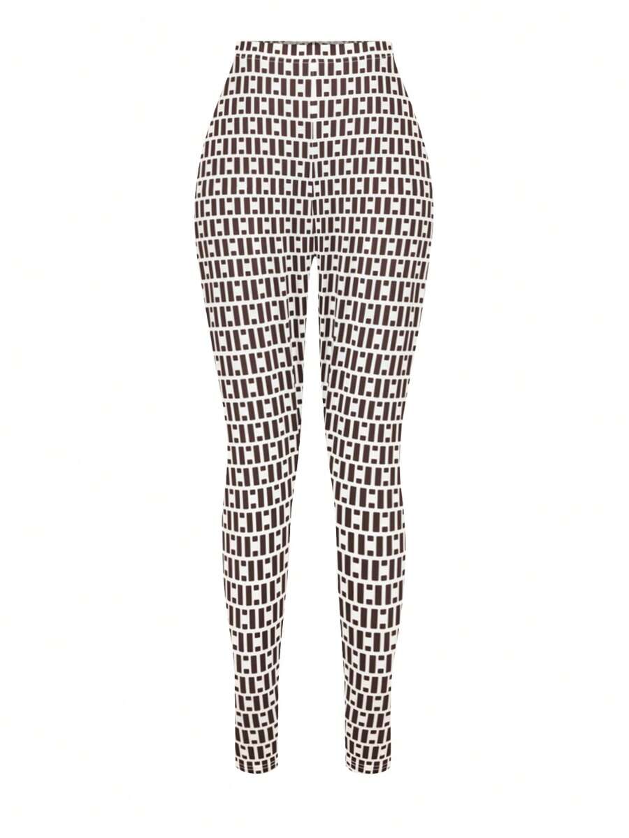 EMERY ROSE Kích thước lớn Giường đôi In Xà cạp - Màu be - Xem 1