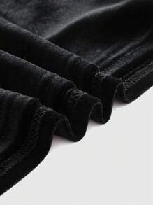 ROMWE Hippie Women's Star Embroidery Spaghetti Strap Tank Top - Black - View 4