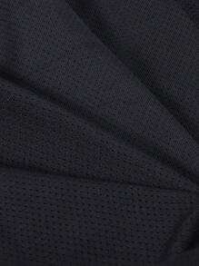 Snug Zone 3pcs Men's Breathable Net Yarn Boxer Briefs With Slogan Print - Black - View 3