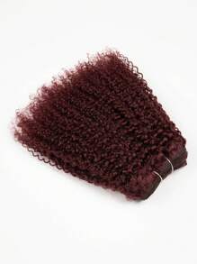 6pcs Jerry Curl Human Hair Weave Bundles 99J Colored Dark Wine Color - S99JA - View 3