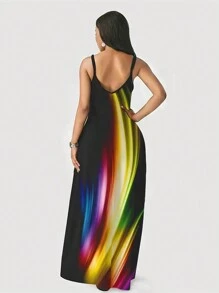 INAWLY Women'S Hidden Pocket Cami Dress Dress - Multicolor - View 2