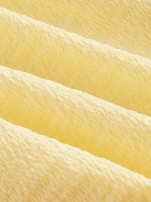 SHEIN MOD Kích thước lớn Sáng Vàng Dây đeo Mì Ý  Đầm - Màu vàng - Xem 4