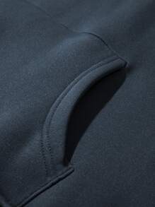 Manfinity EMRG Nam Giải trí Hoodie Với In thư - Xám - Xem 4