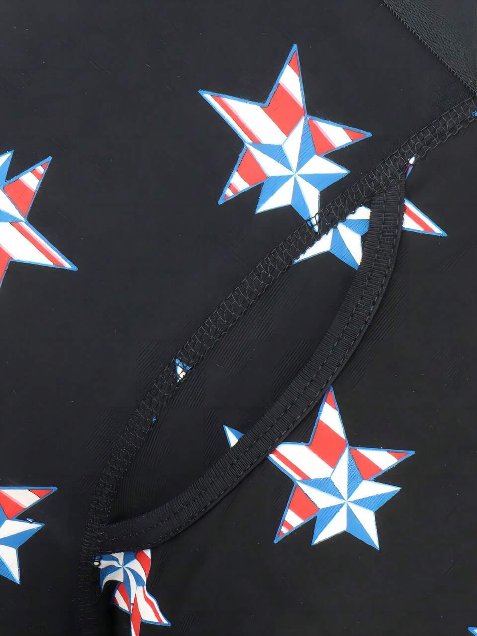5pcs American Style Men's Star Print Boxer Briefs