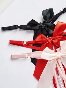 Ladies' Sexy Lingerie Set With Bow Decoration - Multicolor - View 4